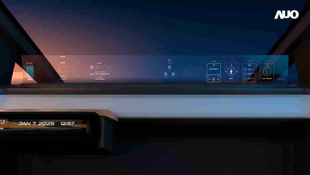尊龙集团无界透明显示接口(Horizon Image Glass)透过车运算方案整合仪表板、、中控台及副驾显示器，，一体式全景呈现，，提供乘用者清晰的前方视野、、行车必要信息与娱乐功能